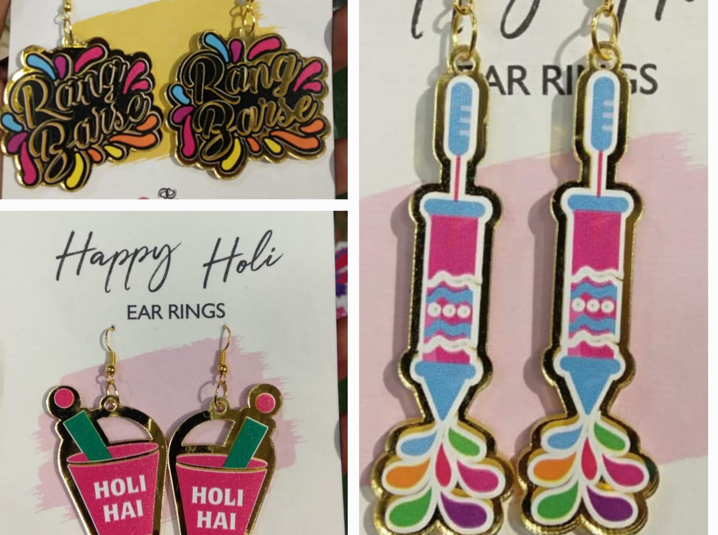 Holi Special earrings