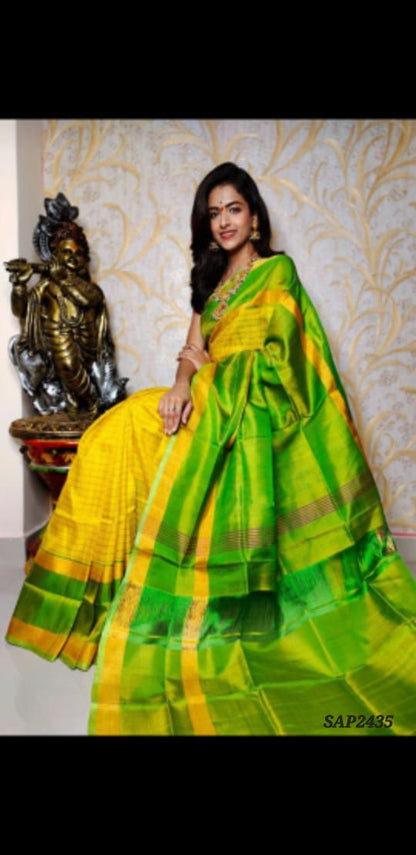 Uppada Mahanati checks sarees