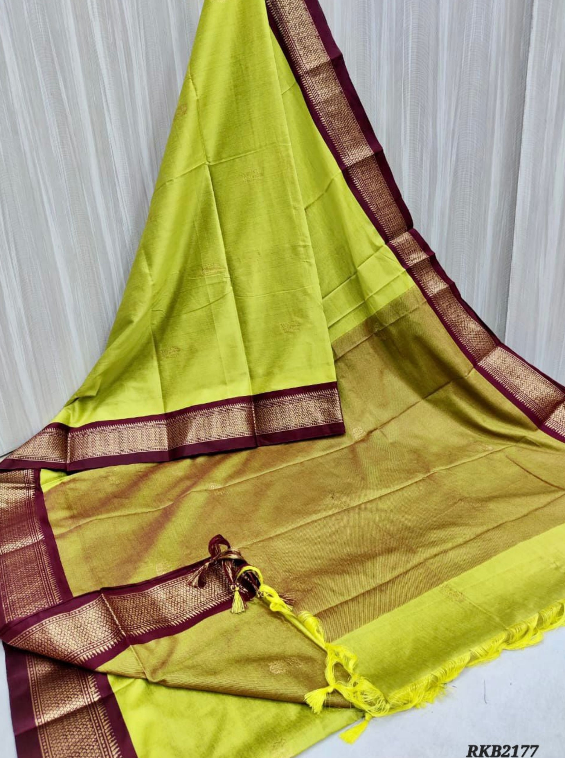 Uniform/Gifting Sarees. Soft Cotton Silk sarees. Perfect substite of Kanchi Silk sarees.