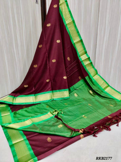 Uniform/Gifting Sarees. Soft Cotton Silk sarees. Perfect substite of Kanchi Silk sarees.