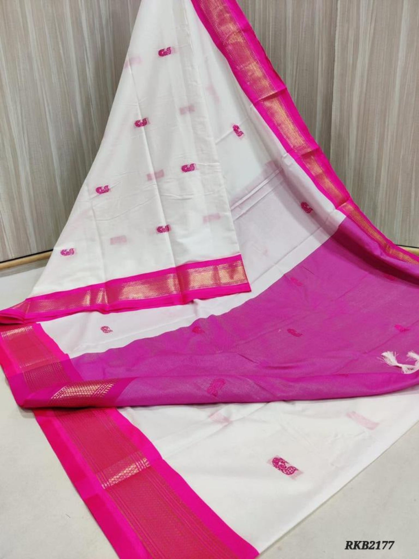 Uniform/Gifting Sarees. Soft Cotton Silk sarees. Perfect substite of Kanchi Silk sarees.