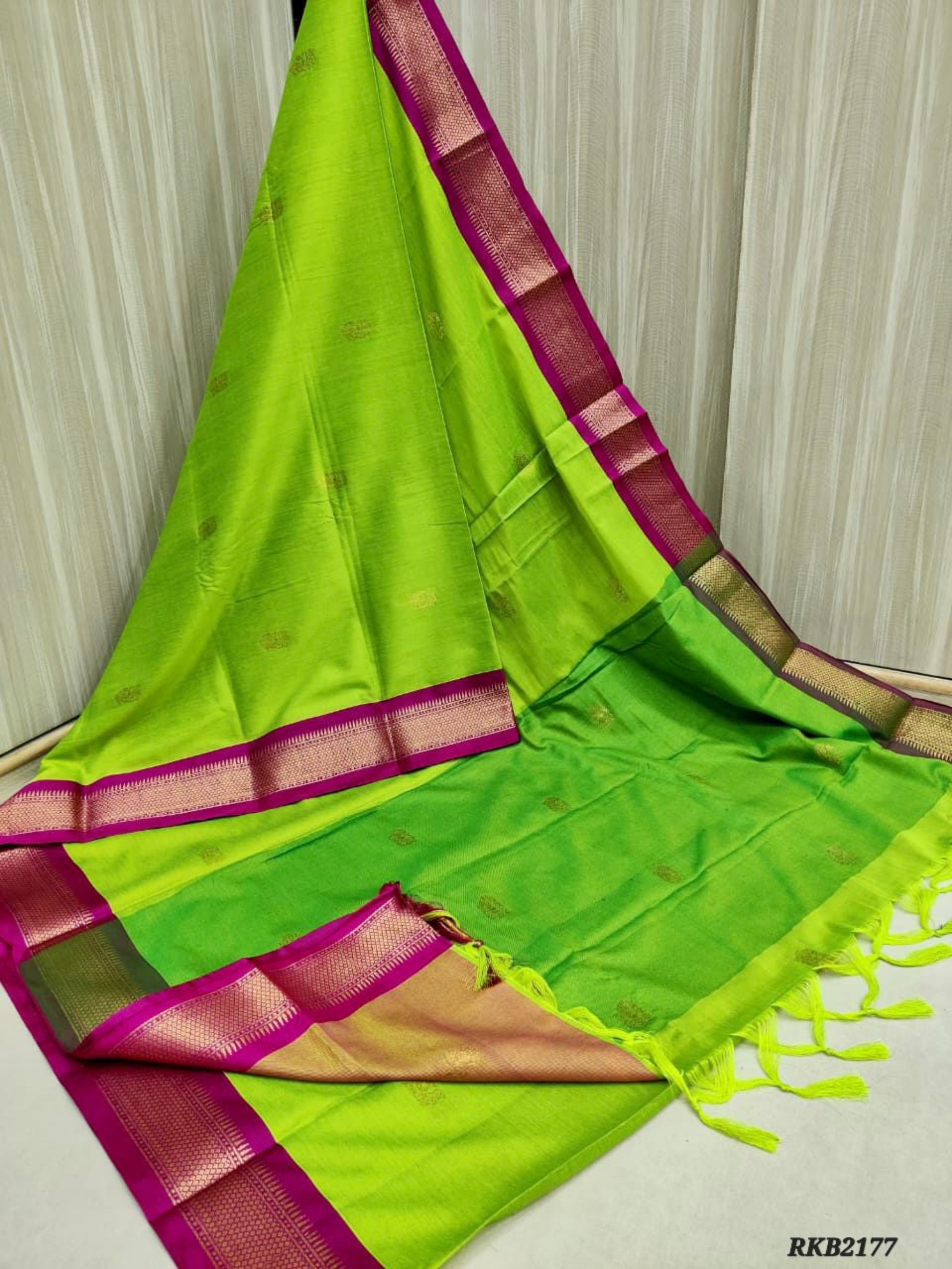 Uniform/Gifting Sarees. Soft Cotton Silk sarees. Perfect substite of Kanchi Silk sarees.