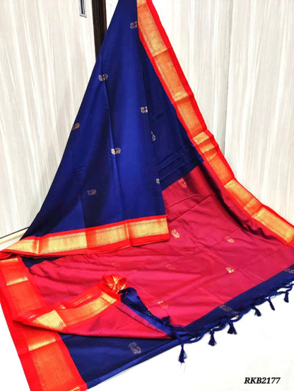 Uniform/Gifting Sarees. Soft Cotton Silk sarees. Perfect substite of Kanchi Silk sarees.