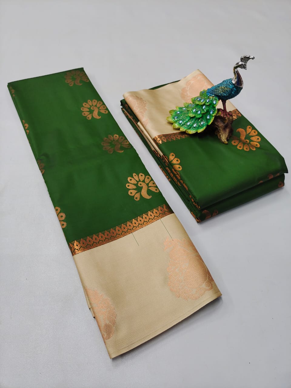 Semi Silk Embossed Sarees