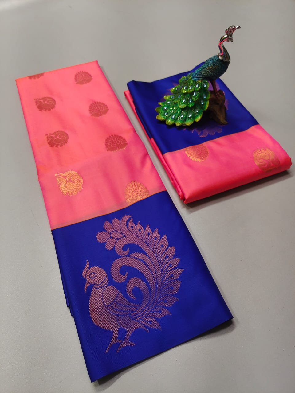 Semi Silk Embossed Sarees