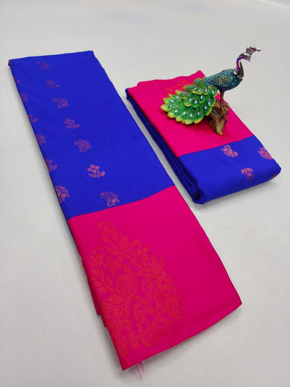 Semi Silk Embossed Sarees