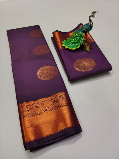 Semi Silk Embossed Sarees