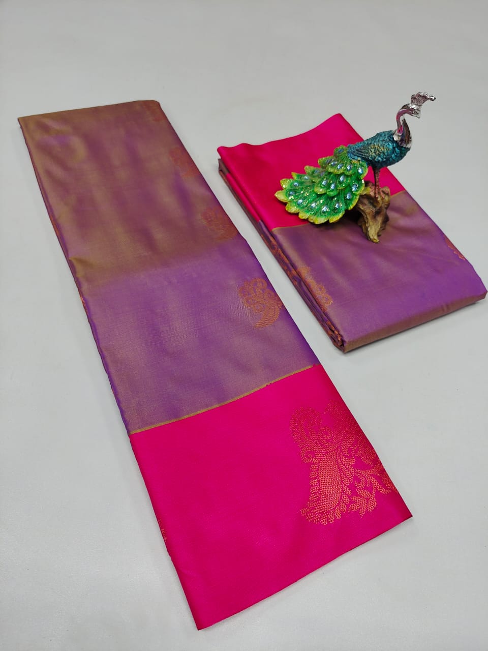 Semi Silk Embossed Sarees