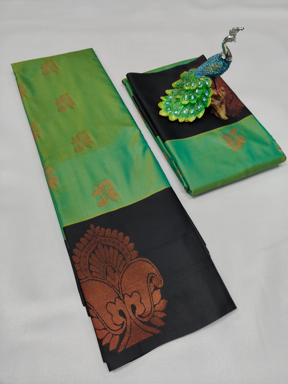 Semi Silk Embossed Sarees