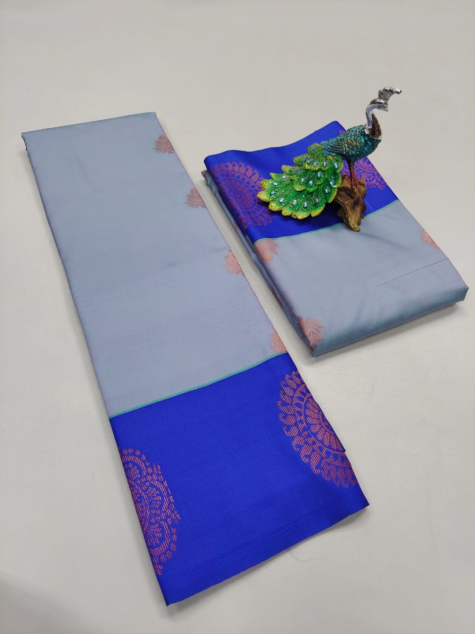 Semi Silk Embossed Sarees