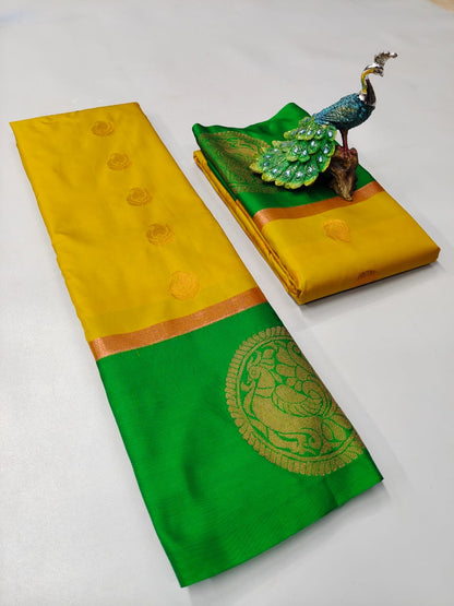 Semi Silk Embossed Sarees