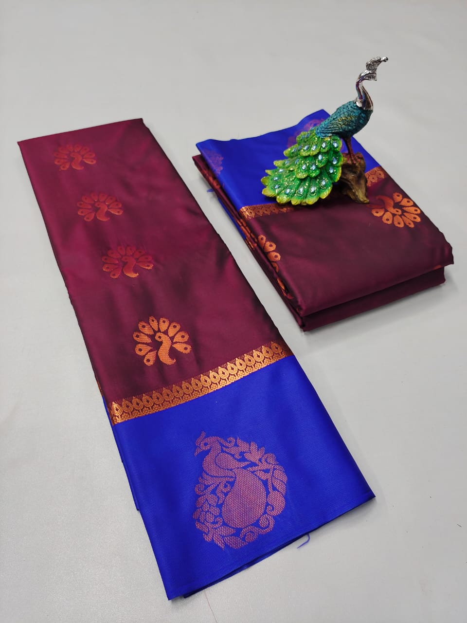 Semi Silk Embossed Sarees