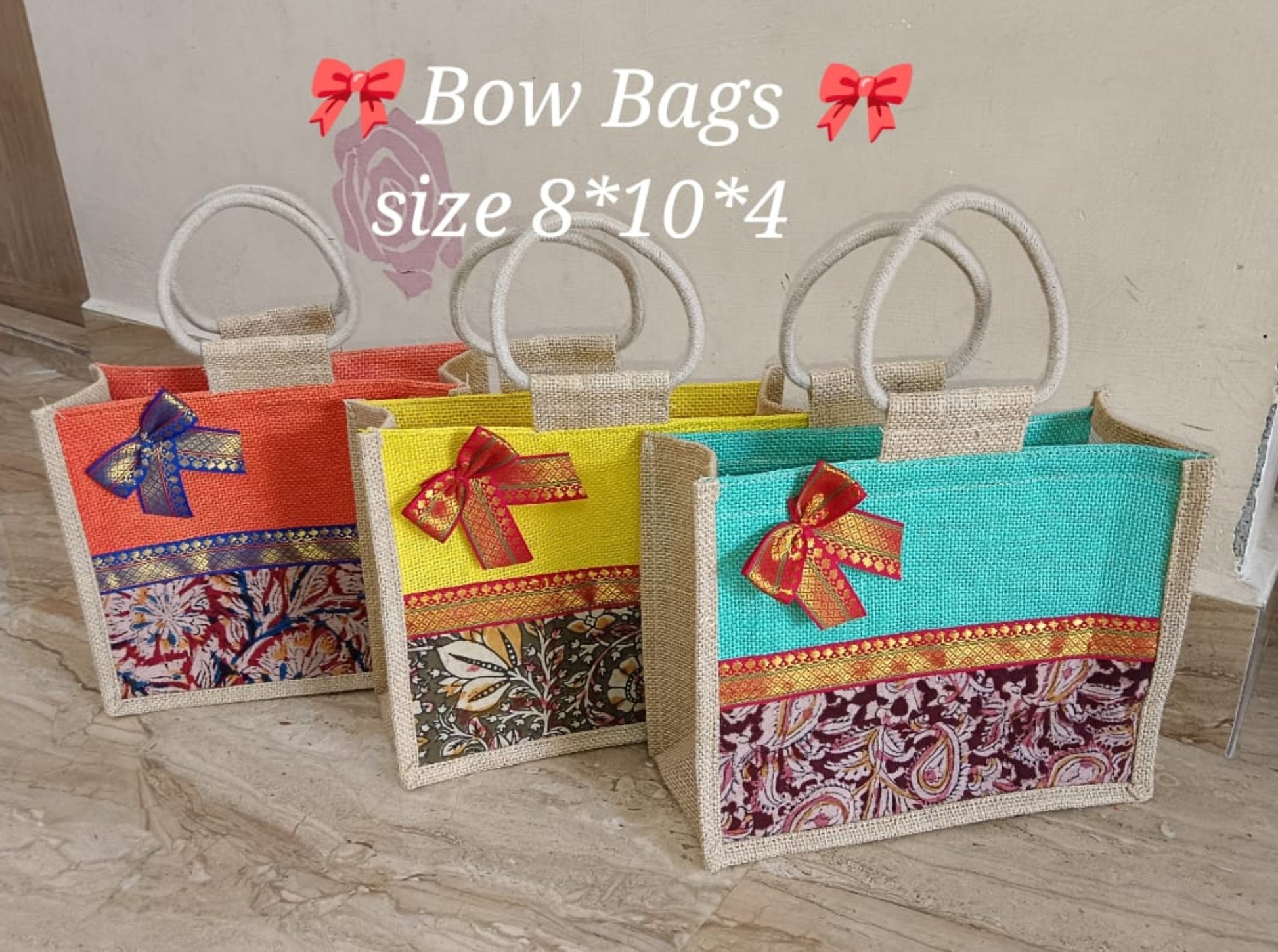 Fancy jute gift bags