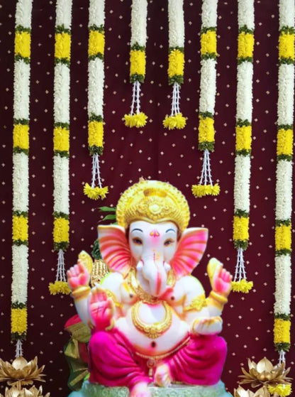 Ganpati Artifical Floral Torans Backdrops