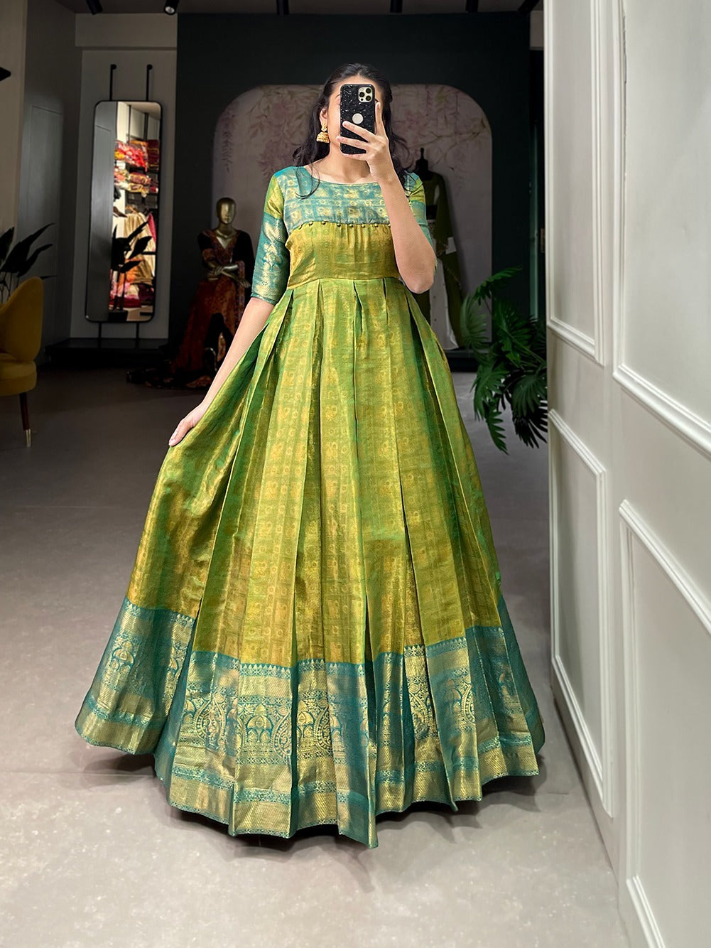 Kanjivaram Silk gown