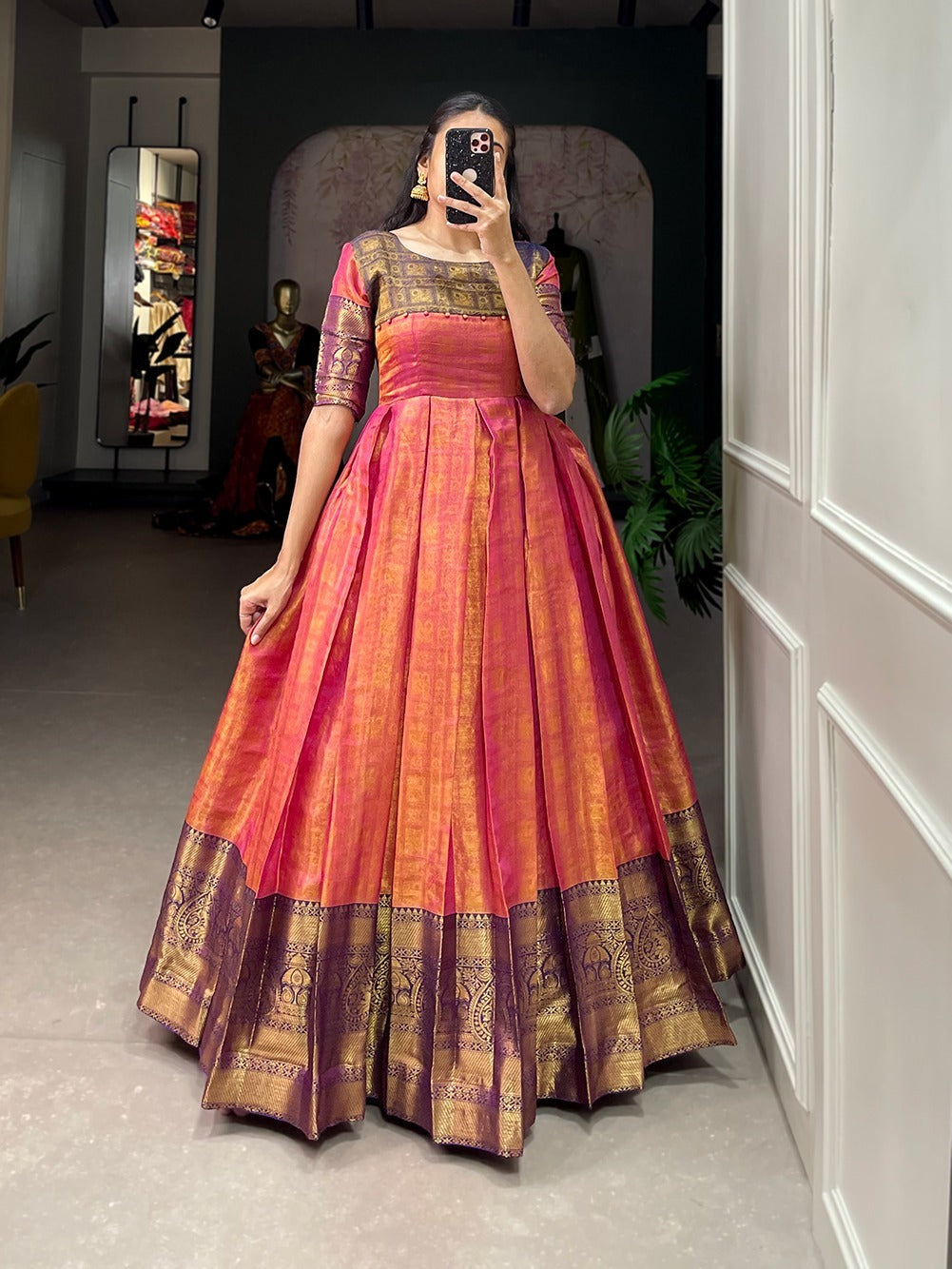 Kanjivaram Silk gown