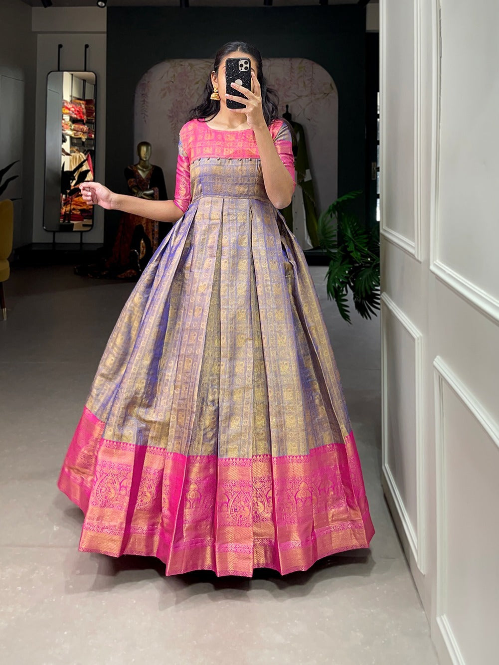 Kanjivaram Silk gown