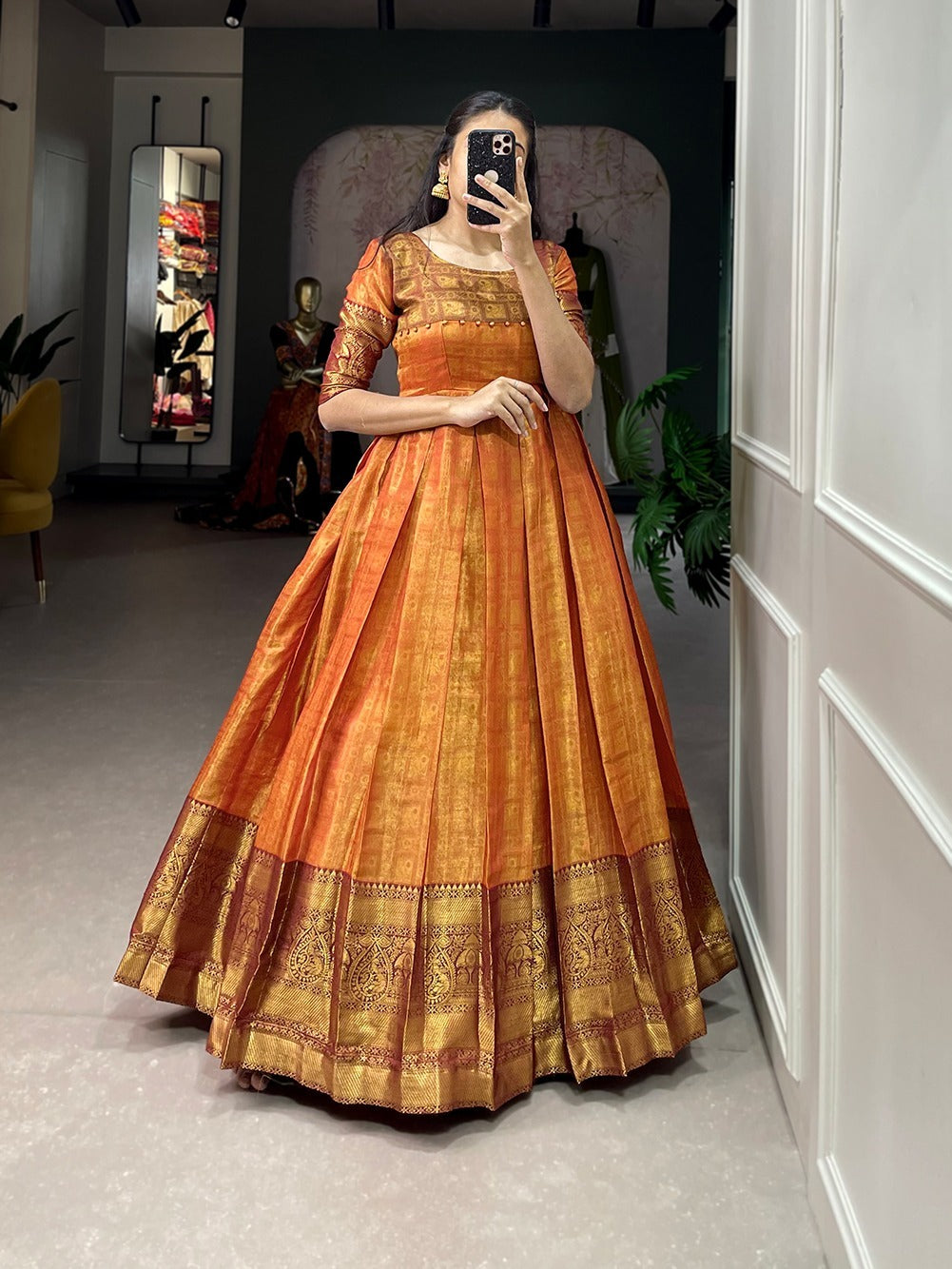 Kanjivaram Silk gown