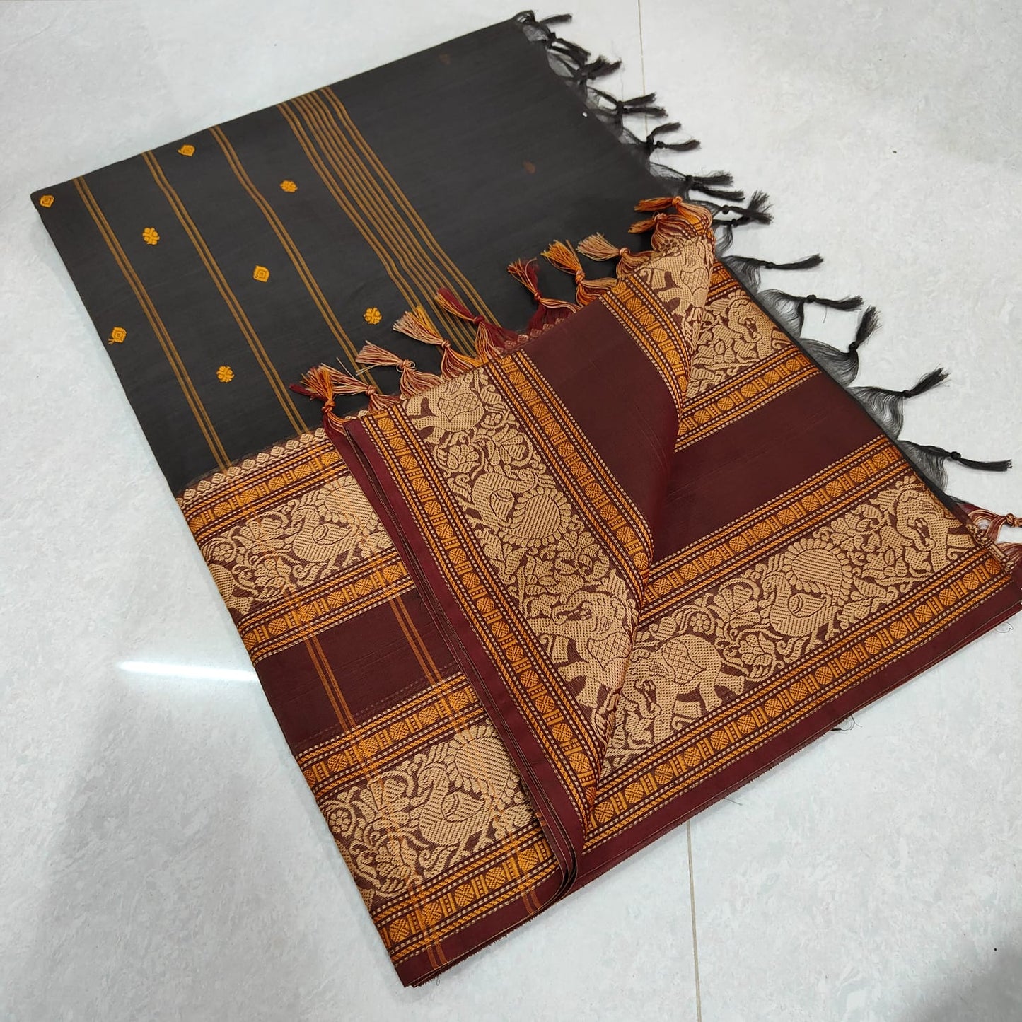 Kanchi Fancy cotton sarees