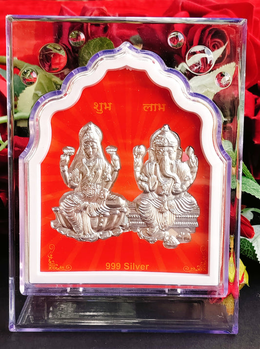 German Silver Laxmi Ganesha 10 piece set