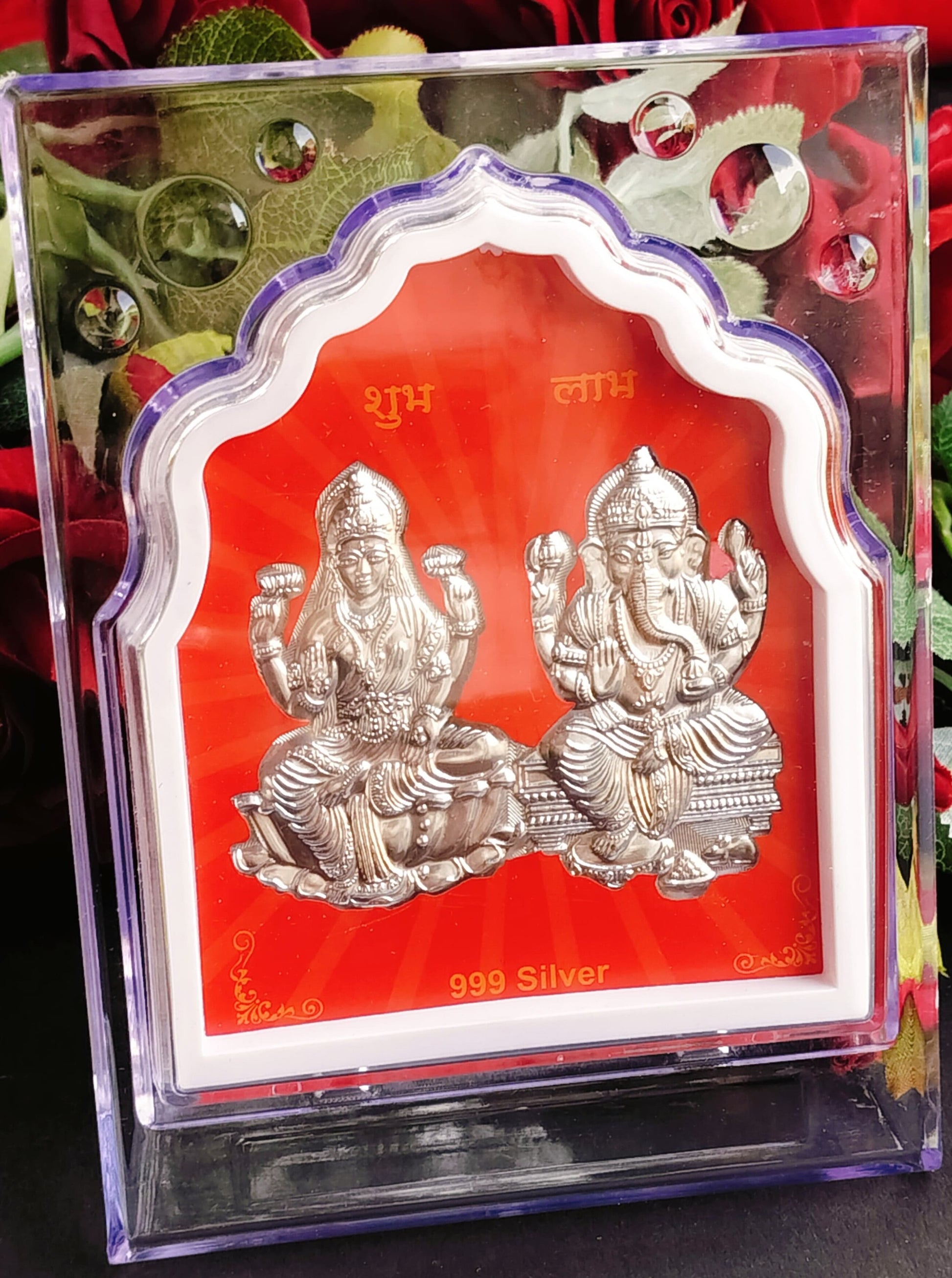 German Silver Laxmi Ganesha 10 piece set