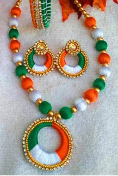 republic day kids tricolor jewel