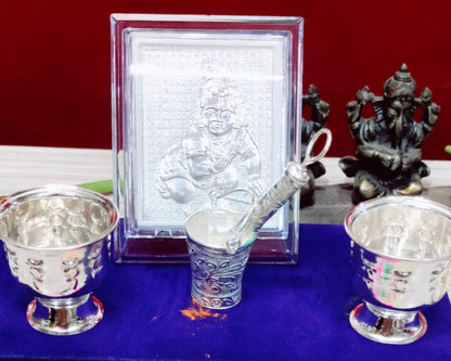 Celebrate Holi with Grace: German Silver Krishna with Pichkari Gifts