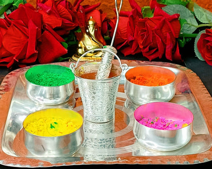 Holi set in German silver