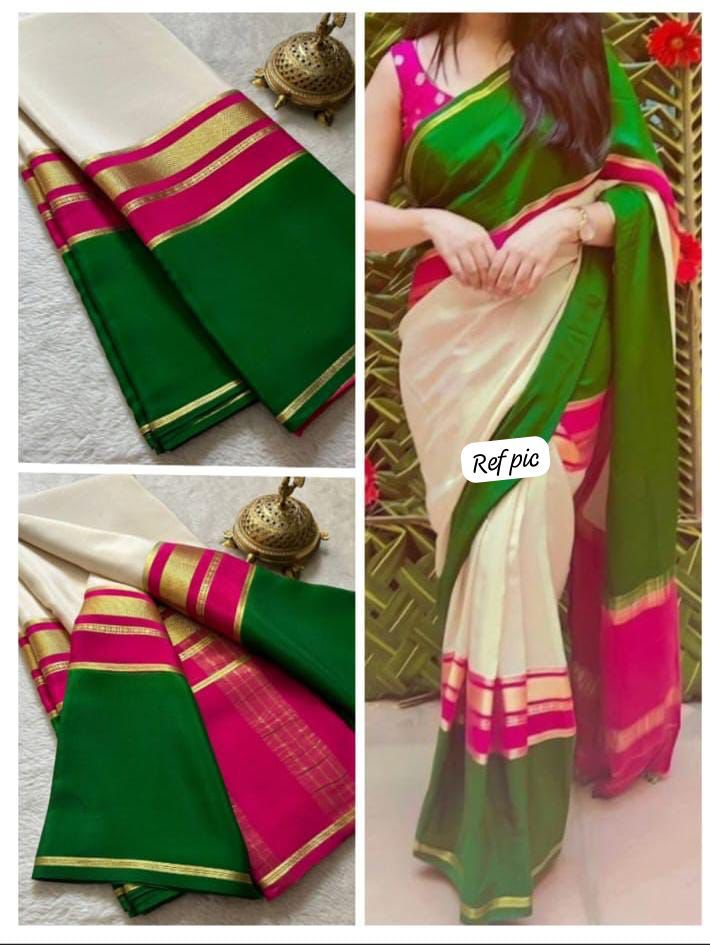 KSIC 3D Pattern Pure Mysore Silk Sarees