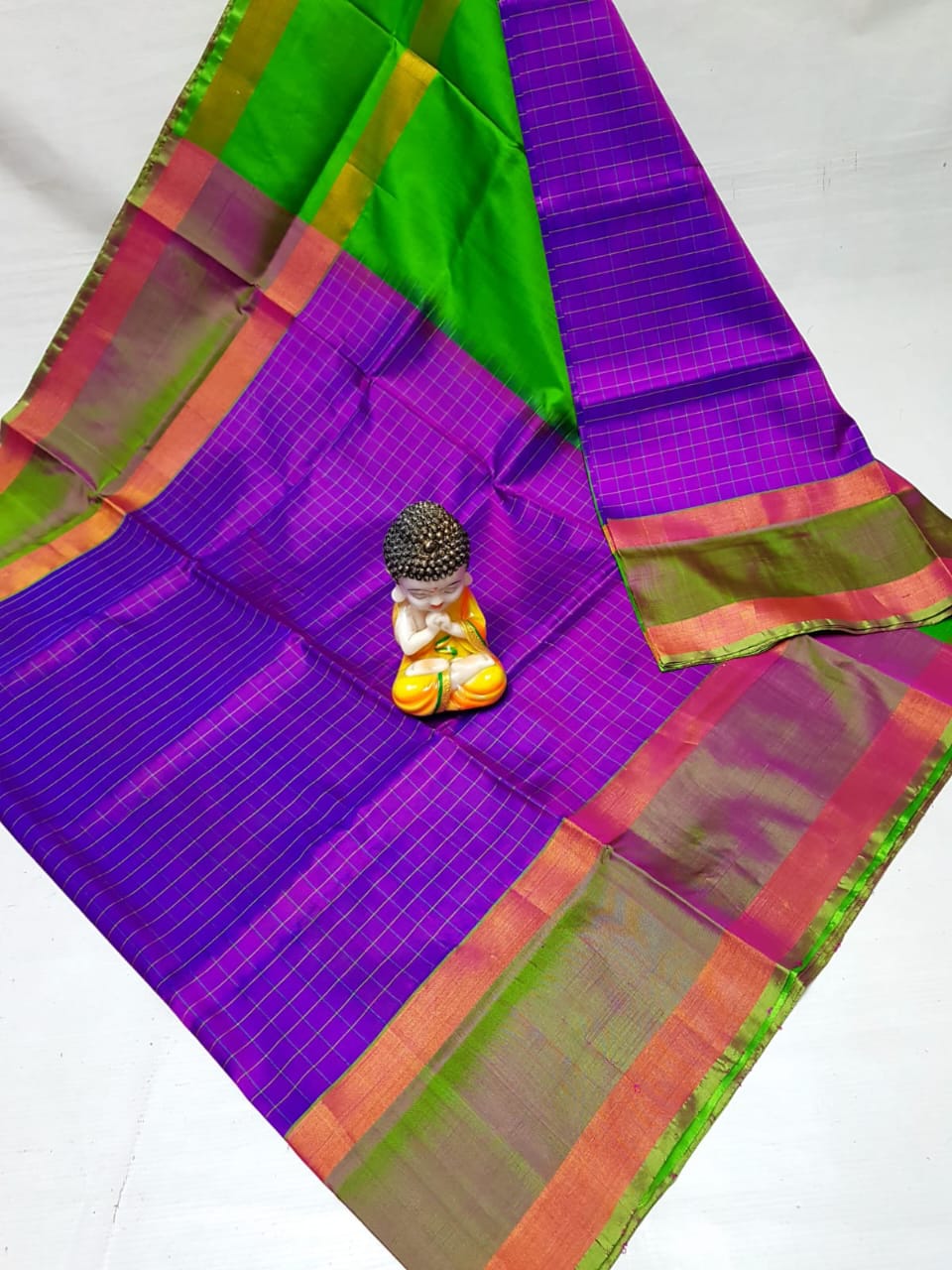 Uppada Mahanati checks sarees