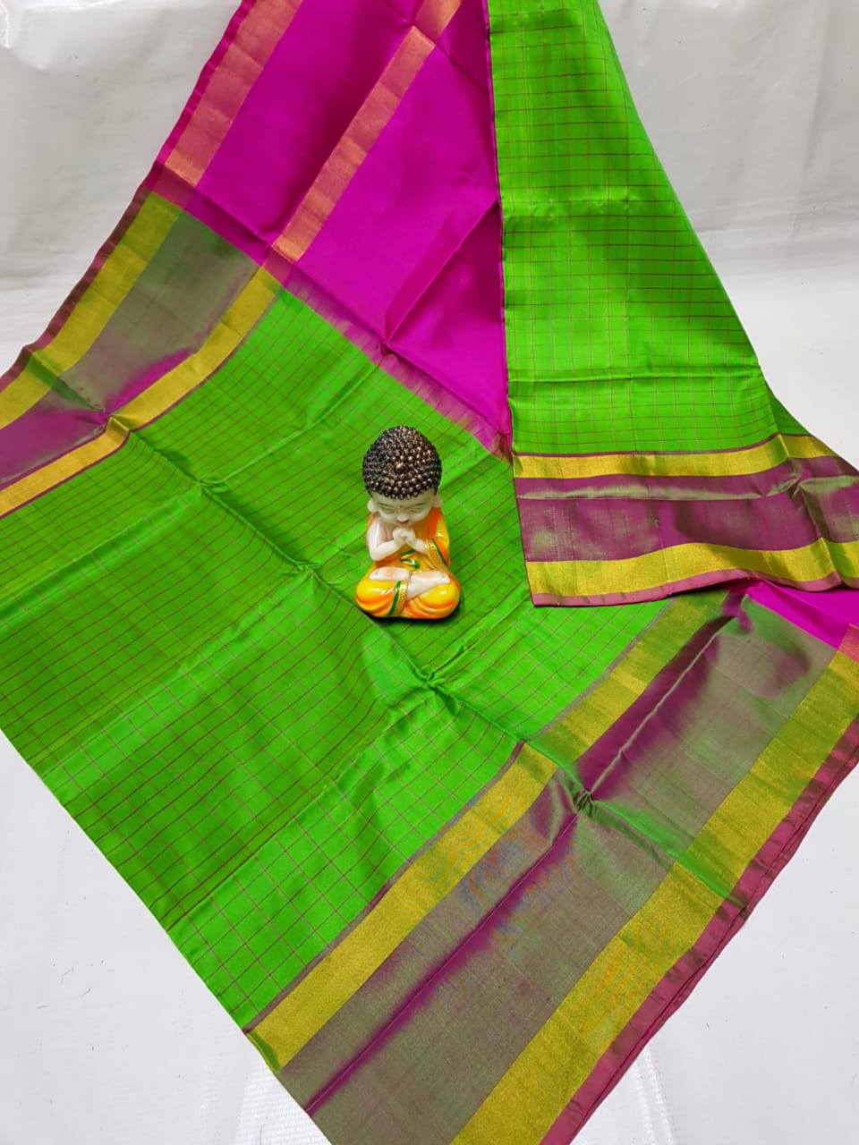 Uppada Mahanati checks sarees