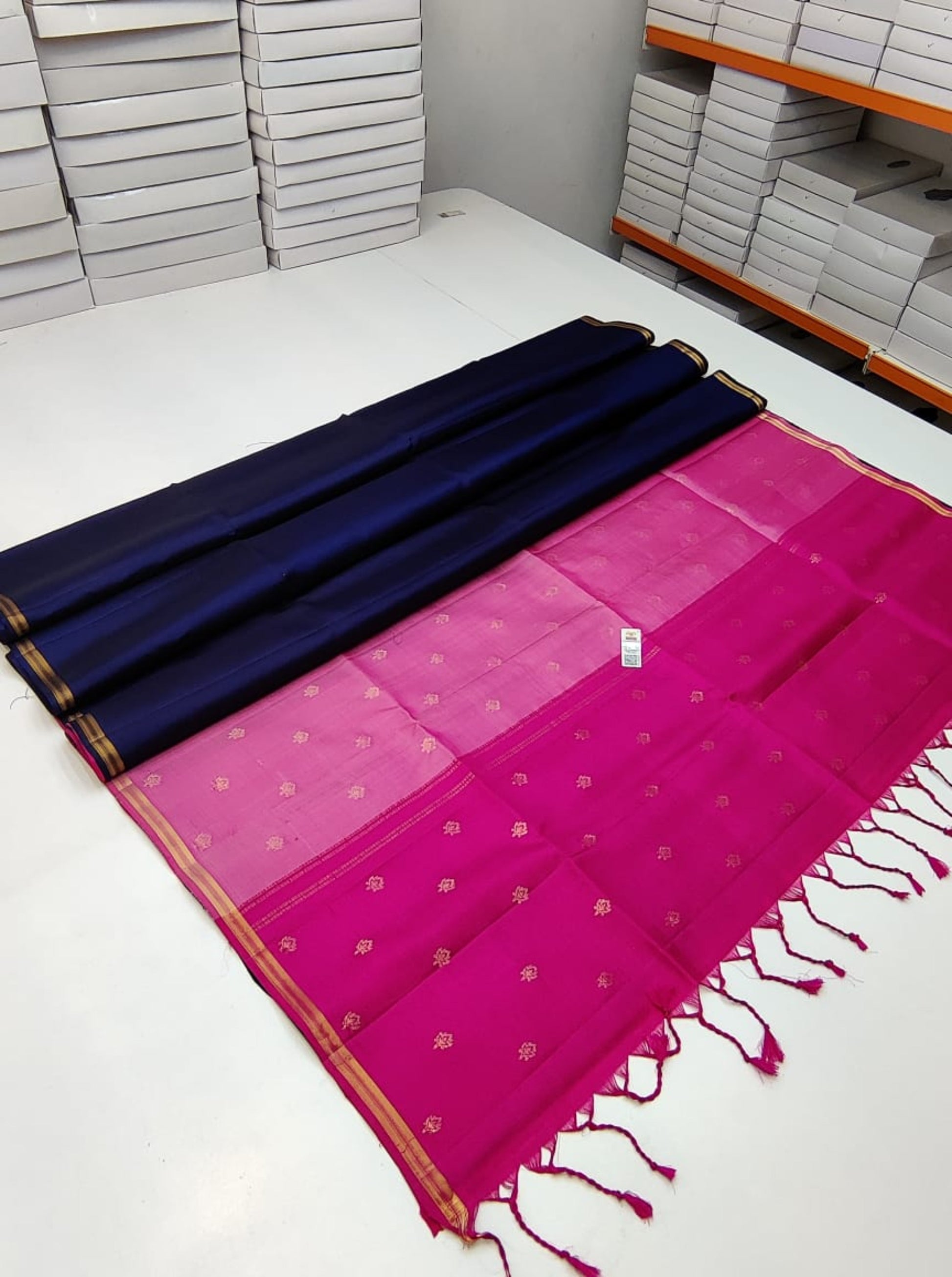 Dual Colour Pallu Kanchi Silk sarees