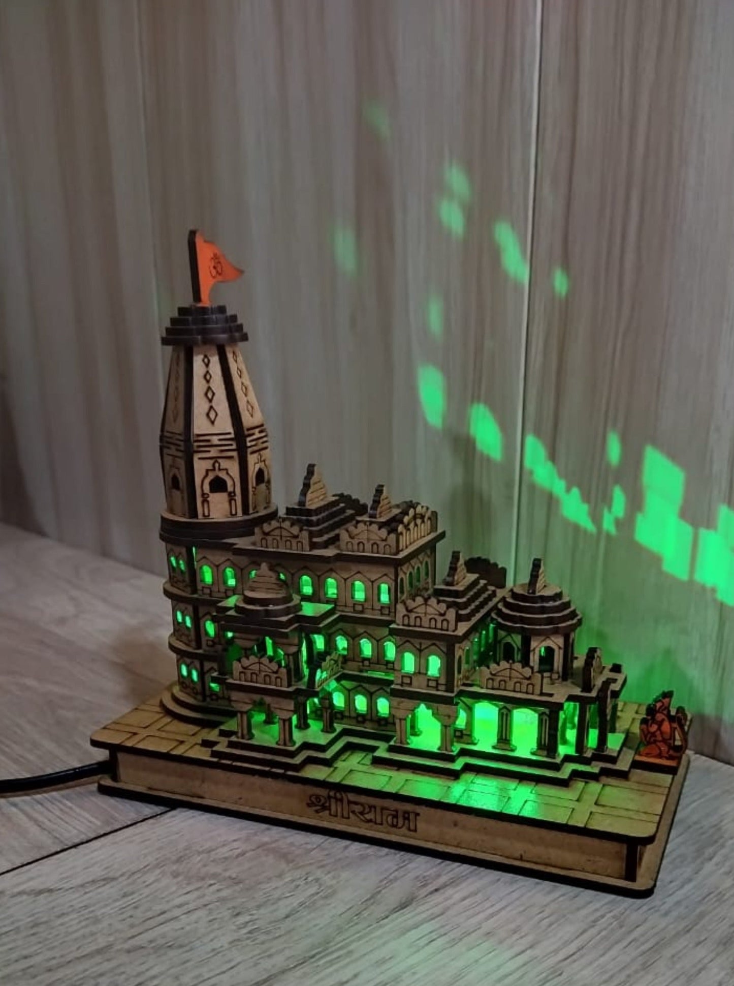 MDF Ram Mandir Model with LED