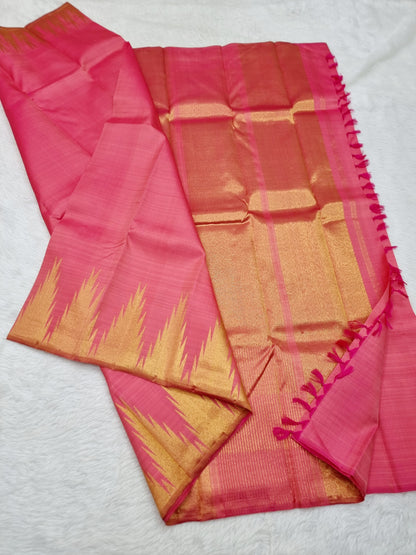 Temple Border Kanchi silk sarees