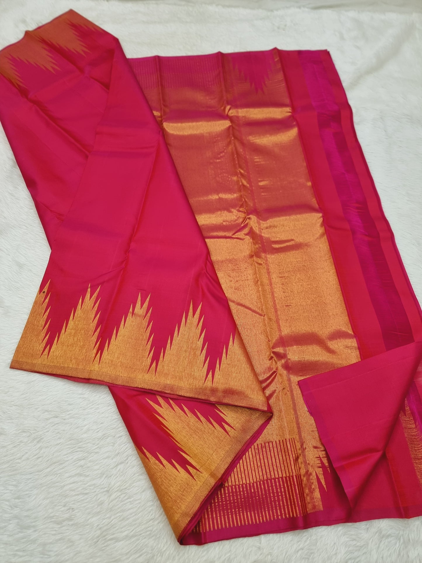 Temple Border Kanchi silk sarees