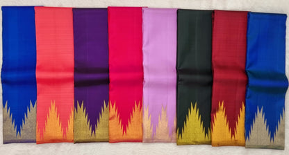 Temple Border Kanchi silk sarees