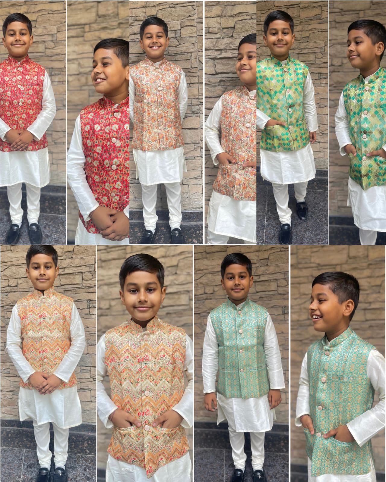 Boys Kurta Pyjama with Koti