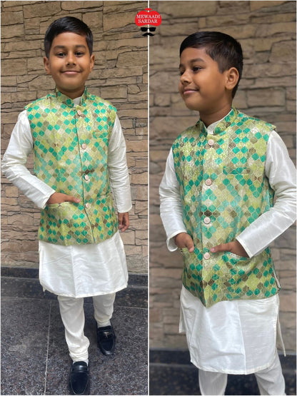 Boys Kurta Pyjama with Koti