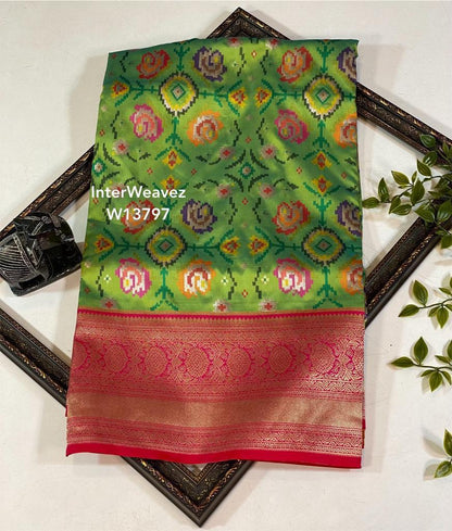 Banarasi Kathan Ikkat Style saree