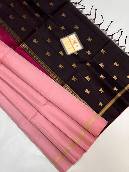 Dual Colour Pallu Kanchi Silk sarees