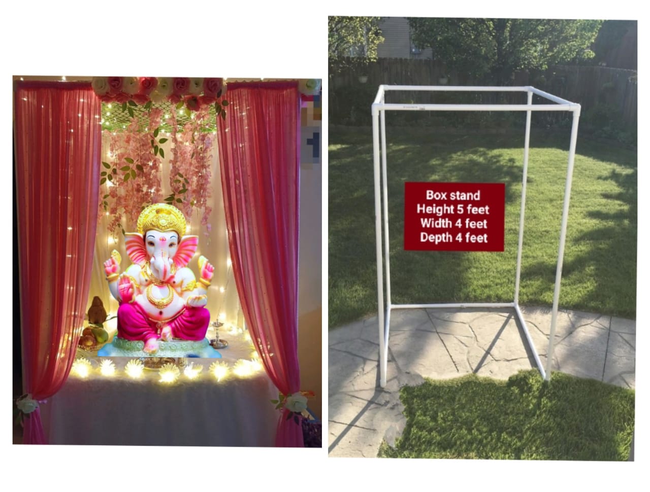 Ganpati Backdrop Box stand