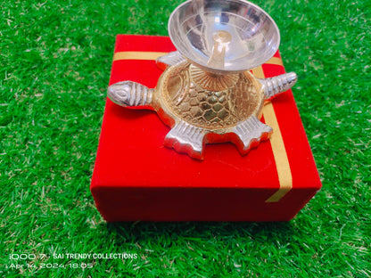 Brass Diya in Velvette Gift Pack