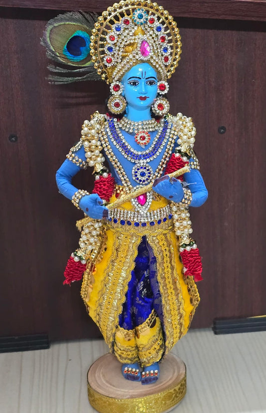 Hand Decorated Krishna Doll