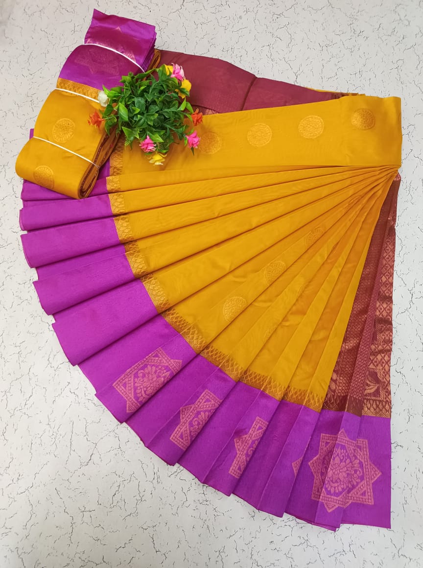 Korvai Silk Cotton Saree