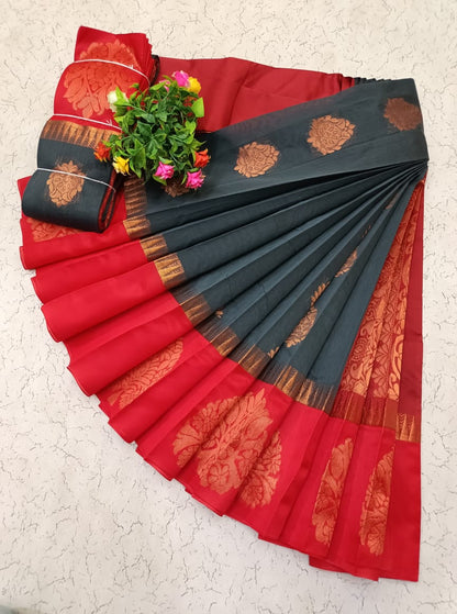 Korvai Silk Cotton Saree