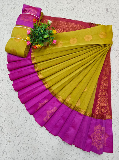 Korvai Silk Cotton Saree