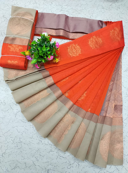 Korvai Silk Cotton Saree