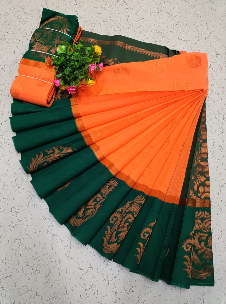 Korvai Silk Cotton Saree