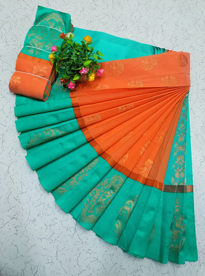 Korvai Silk Cotton Saree