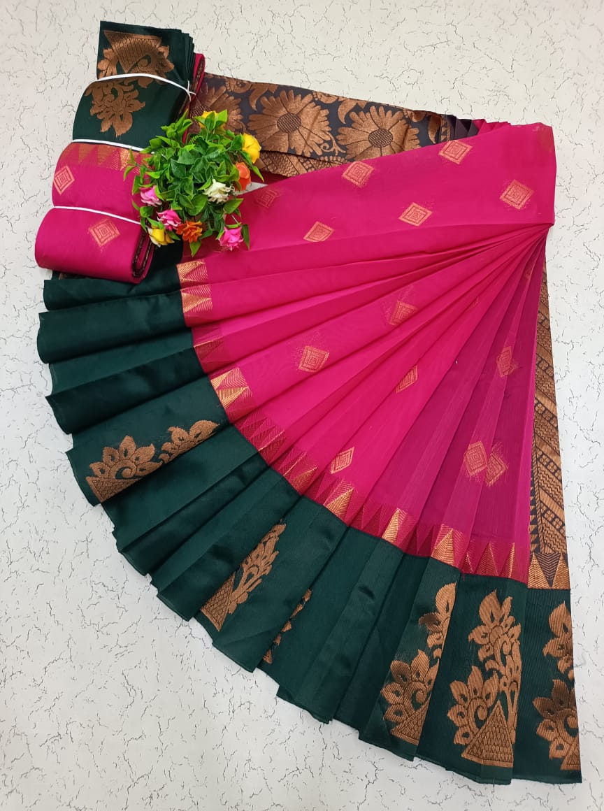 Korvai Silk Cotton Saree